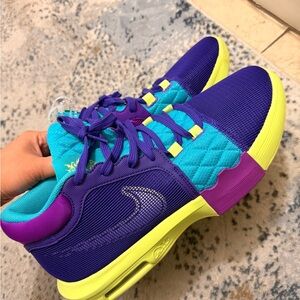 Nike Teal and Purple Sneakers